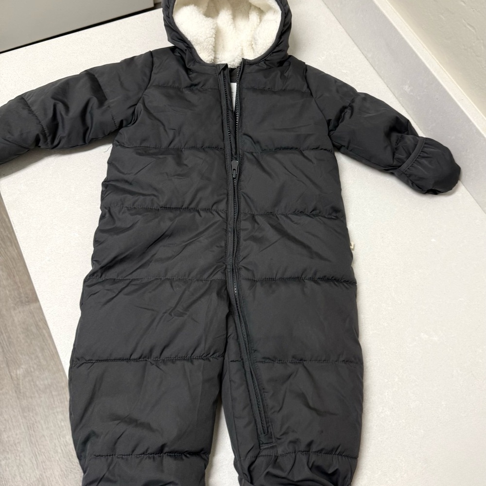Baby GAP charcoal gray snowsuit